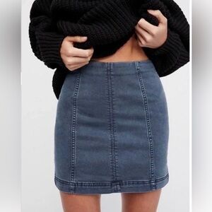 Free People Modern Denim Mini Skirt